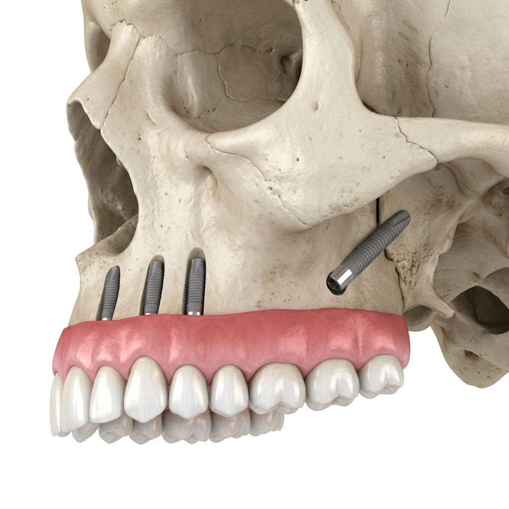 Bilateral Sinus Solution: lateral view of the sinus bypass