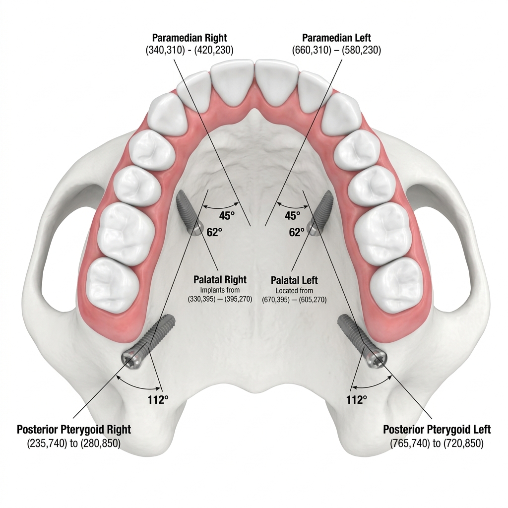 Palatal view: posterior molars restore chewing force